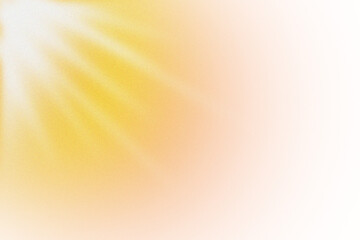 Fototapeta premium Bright sun rays on warm orange transparent background.
