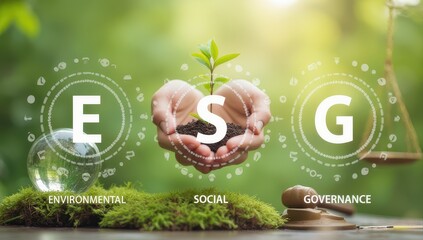 ESG Concept: Environmental, Social, and Governance Growth