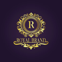  luxury gold logo concept