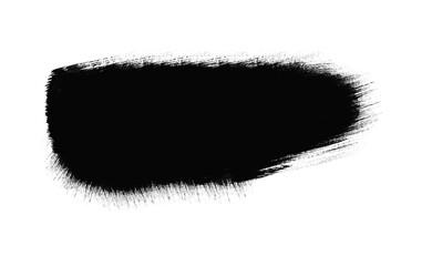 Fototapeta premium Ink brush stock isolated on transparent background, PNG file