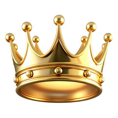 gold crown isolated on white