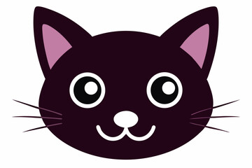 Fototapeta premium cat head icon