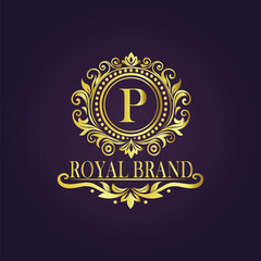  luxury gold logo concept