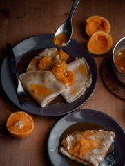 Crepes à l'orange