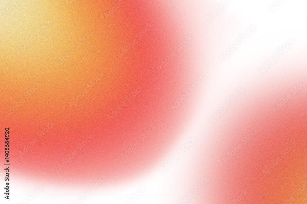 Poster Abstract transparent  orange and red gradient shapes.