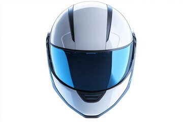 Modern, futuristic helmet with sleek design.  Features a visor and integrated components