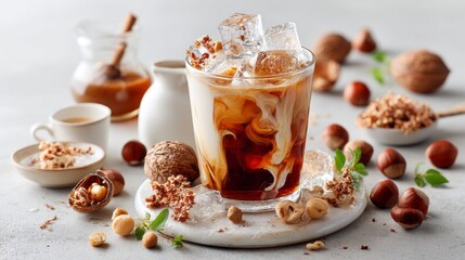 Iced Iced Coffee Overview Hazelnut Swirl 9it2h2h Authentic