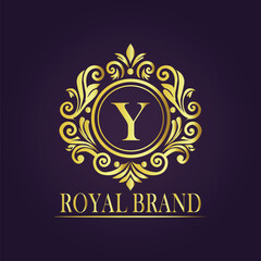  luxury gold logo concept