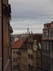 Obraz premium View of Prague’s Old Town and the TV tower