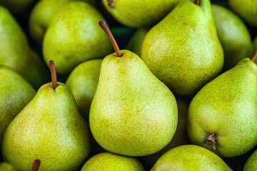 Vibrant Green Bartlett Pears: Fresh, Delicious, and Organic Fruit for a Healthy Lifestyle
