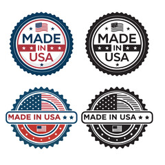 Obraz premium Made in USA,Label Stamp Logo,and badge labe design,american product emblem,Patriotic logo or stamp