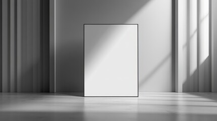 Fototapeta premium Blank Poster in Modern Minimalist Room