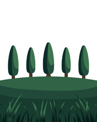 Happy earth day. five earth day tree vector illustration. Vector illustration design. Perfect for asset collection, background, etc.