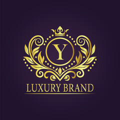  luxury gold logo concept