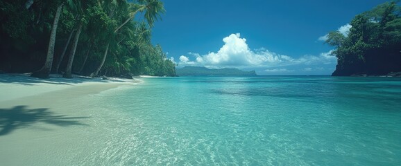 Obraz premium Pristine tropical beach paradise