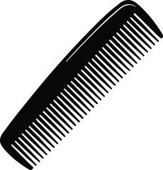 Comb Silhouette Black Vector | Hair, Grooming & Beauty Tool Shape