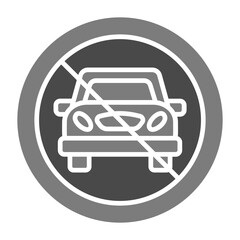 Obraz premium No parking Icon