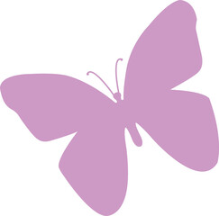 Butterfly clip art design on plain white transparent isolated background for card, shirt, hoodie, sweatshirt, apparel, tag, mug, icon, poster or badge