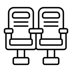 Cinema seats Icon
