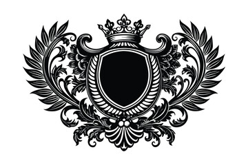 shield with wings