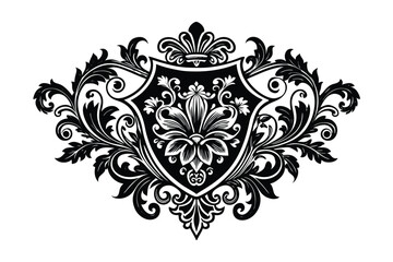 vintage floral frame