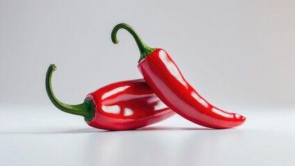 White background featuring a red chili pepper