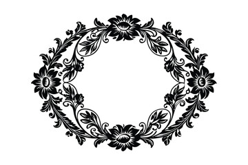vector floral frame