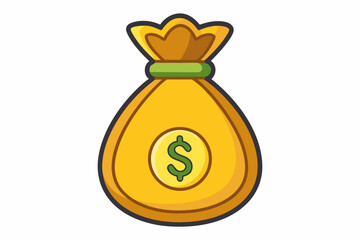 money bag with money