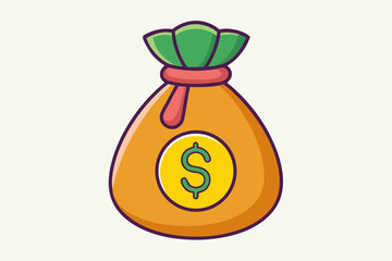 money bag with money