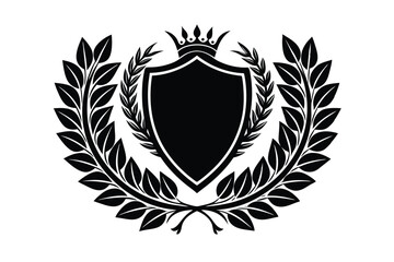 shield with laurel wreath
