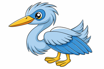 a cute bird vector art in illustration on white background
