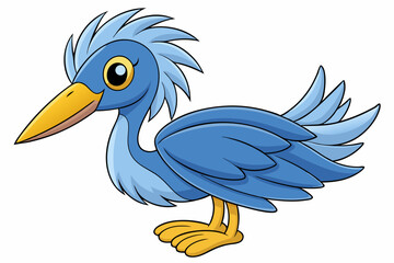 a cute bird vector art in illustration on white background
