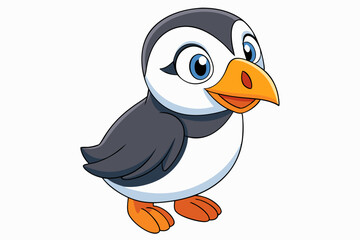 a cute bird vector art in illustration on white background
