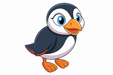 a cute bird vector art in illustration on white background
