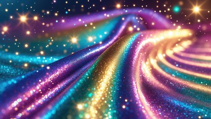 Texture of glitter in rainbow colors