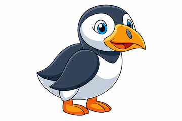 a cute bird vector art in illustration on white background
