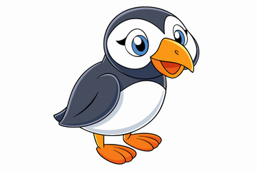 a cute bird vector art in illustration on white background
