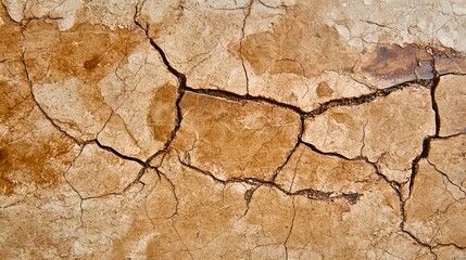 Textured Earth Surface with Gentle Cracks and Neutral Tones
