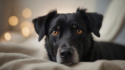Image of a dog resting peacefully.