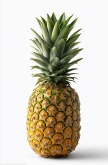 Fototapeta premium Pineapple Still Life Isolated on White Background