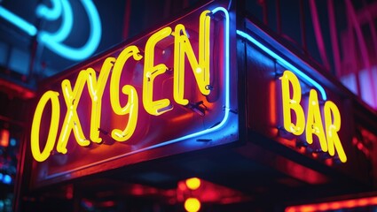 Neon Sign for Oxygen Bar