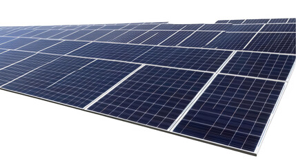 Photo of Solar Panels Array Abstract Perspective Blue Clean Energy Technology