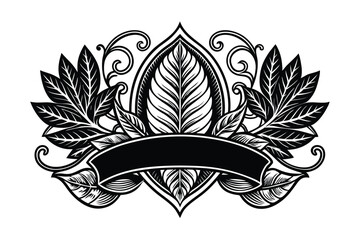 abstract floral frame