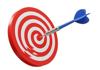 Dart hitting target
