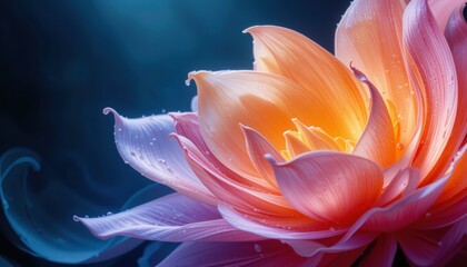 Obraz premium Captivating lotus blossom in tranquil water nature close-up photography serene environment macro viewpoint floral concept
