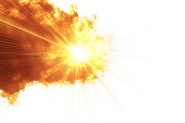 Obraz premium spike sun flare reflection overlay isolated on white background