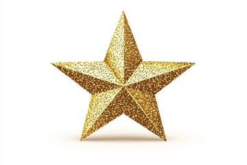 Obraz premium Golden star, sparkling, festive