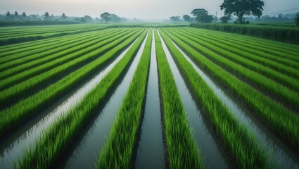 Naklejka premium Paddy found in rice fields