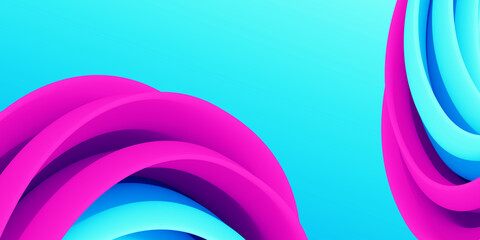 Abstract 3D Soft Design with Gradient Background