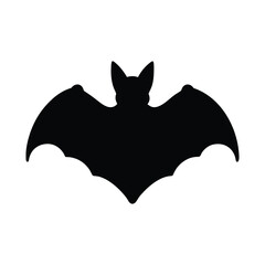 Stylized Bat Outline Clean Linework Vector with line art silhouette Illustration